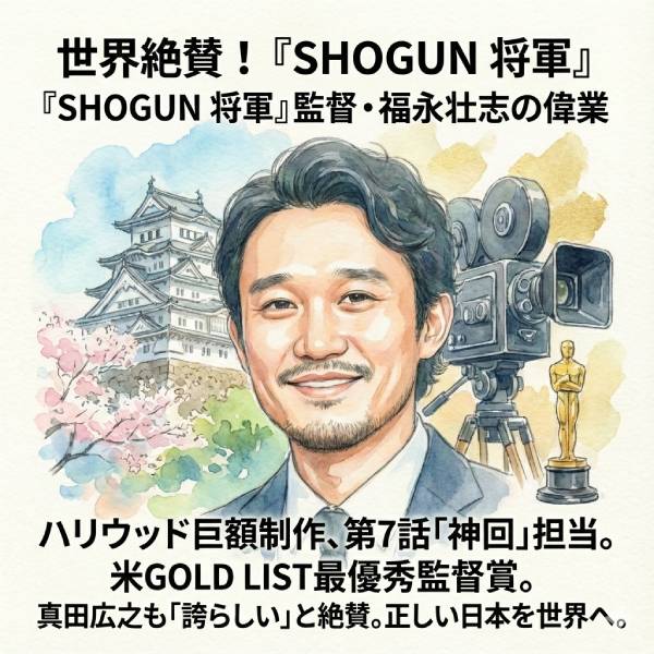 【顔画像】福永壮志はSHOGUN監督！長澤まさみが惚れたSHOGUN監督の天才的な経歴