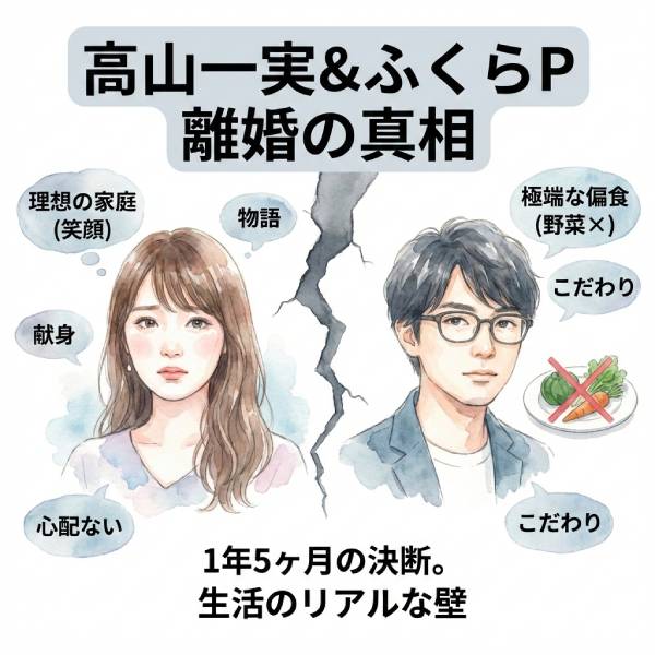 高山一実ふくらPの離婚理由がヤバイ！価値観の違いや偏食の噂を徹底調査！