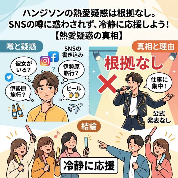 ハンジソン彼女の匂わせ熱愛の真相とは？伊勢原旅行の証拠を徹底検証！