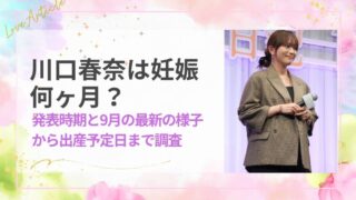 川口春奈は妊娠何ヶ月？発表時期と9月の最新の様子から出産予定日まで調査
